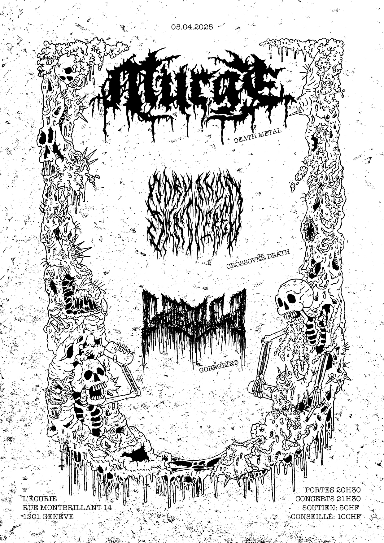 Affiche blanche